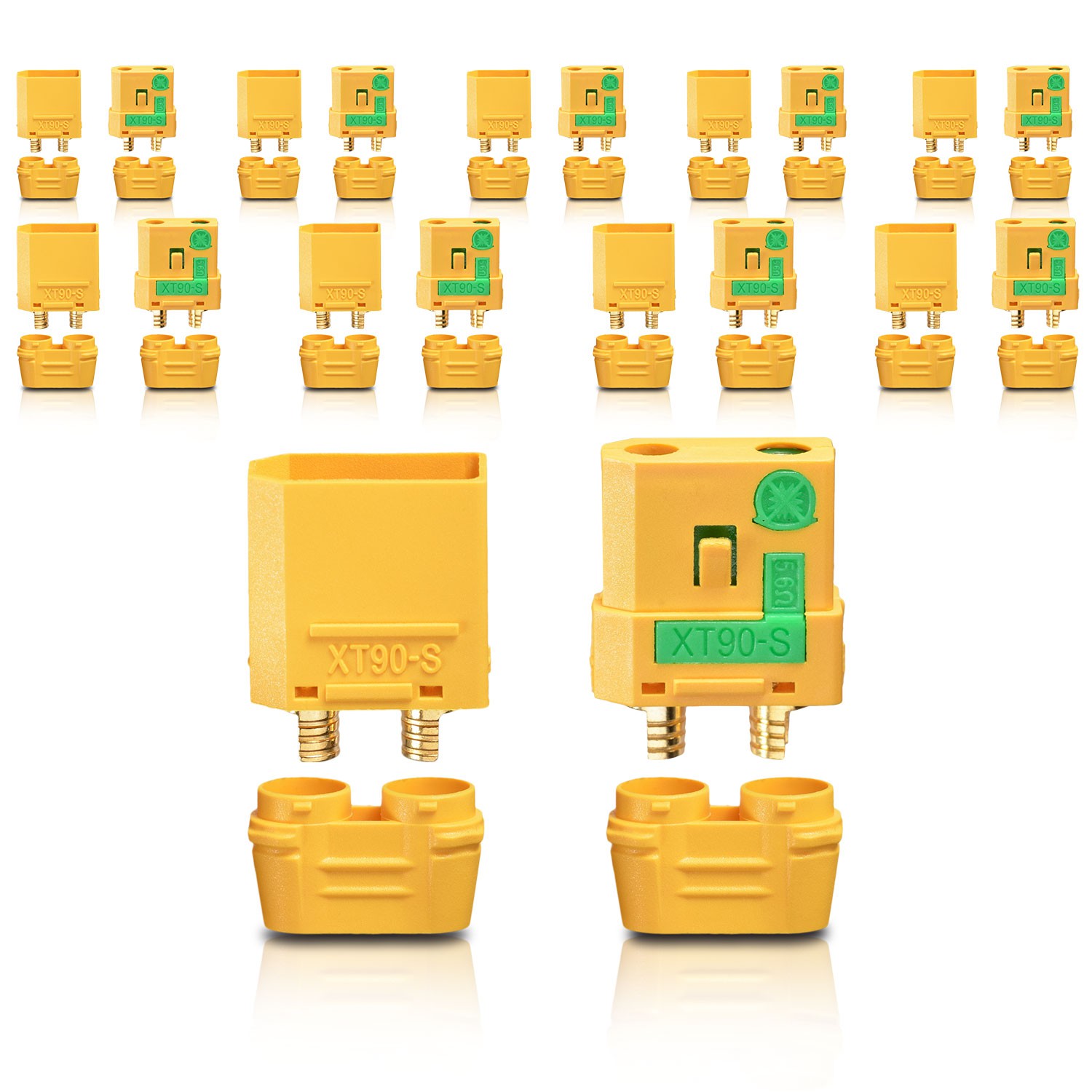 LiPo plug-in system XT90 - 5 pairs of lightning protectors